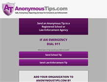 Tablet Screenshot of anonymoustips.com